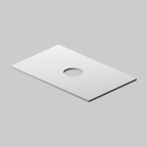 M8FST0801WG Func Столешница AM.PM под накладную раковину, для тумбы 80 см, цвет белый глянец