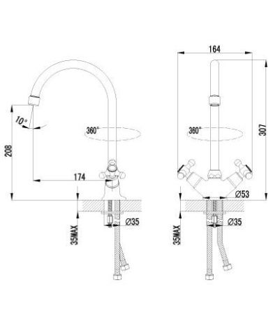 Смеситель Lemark Plus Harmony LM1405C для кухни