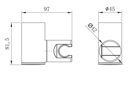 Крепление настенное Lemark LM8081C поворотное для лейки