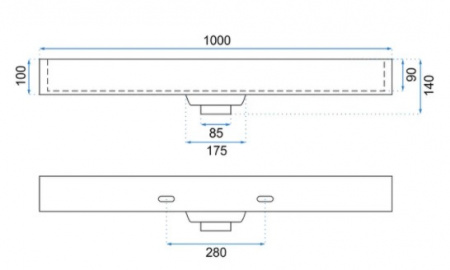 Умывальник Rea Goya 100 U8903
