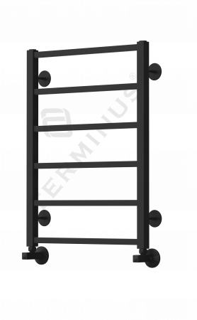 Полотенцесушитель Terminus Контур П6 500х700 черный матовый