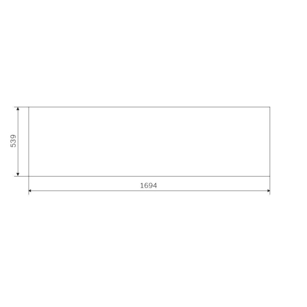 W93A-170-070W-P Gem, панель фронтальная 170x70/170x75