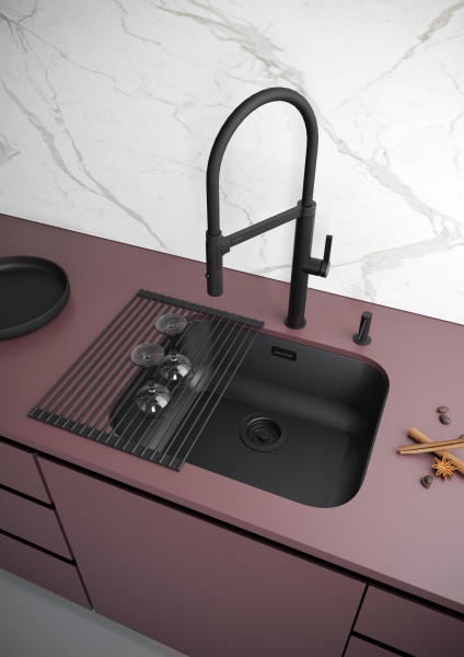 Ролл-мат Paulmark COLUMNA C440-SB, чёрный силикон, 330х440мм