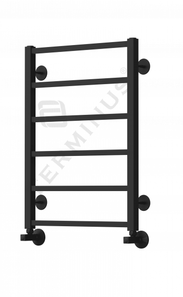 Полотенцесушитель Terminus Контур П6 500х700 черный матовый