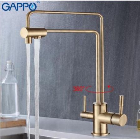 Смеситель для кухни Gappo G4398-6 с подключением фильтра питьевой воды