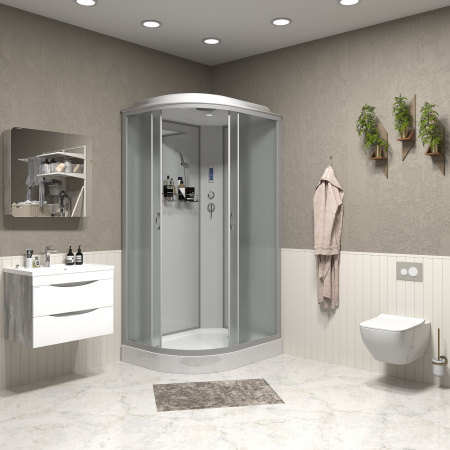 Душевая кабина Niagara Classic NG-2507-14BKT (80х80х210) высокий поддон(40см),стекло тонированное