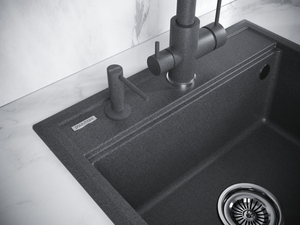 Дозатор для жидкого мыла Paulmark DECUS D004-DG, графит