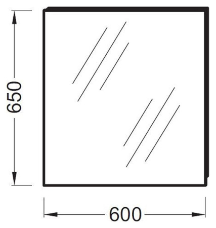 Зеркало Jacob Delafon Odeon Up 60 EB1080-NF подвесное