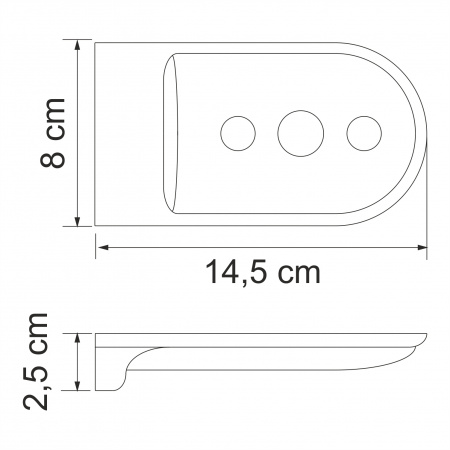 Мыльница решетка WasserKRAFT Kammel K-8369W