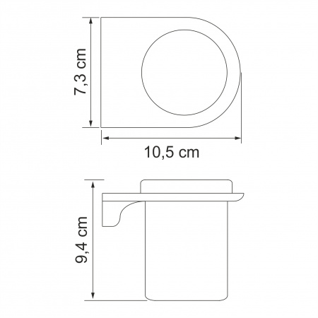 Подстаканник одинарный WasserKRAFT Kammel K-8328