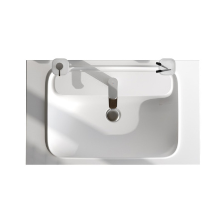 M8FWPC0800WM Func, Раковина мебельная AM.PM, литьевой мрамор, 80 см, цвет белый матовый