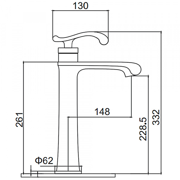 Смеситель для раковины Gerhans K11126W