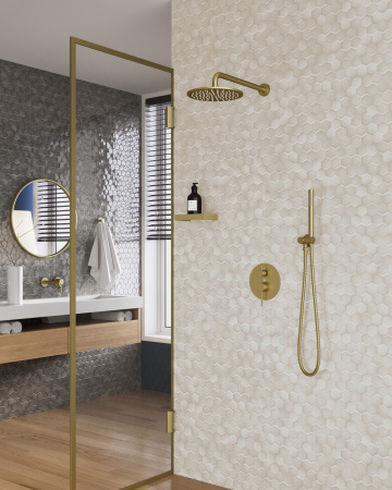 Встраиваемая душевая система TIMO Saona SX-2369/17SM, матовое золото