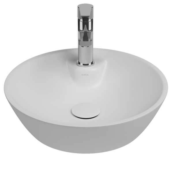 Раковина ISVEA SistemaY Soft накладная 450*450*120 1 цвет белый матовый 10SY65045SV-2L