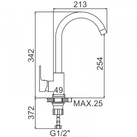 Смеситель для мойки Ledeme H03 L4003