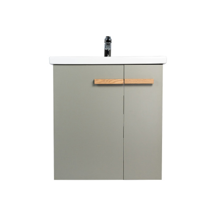 Тумба VIANT "Мюнхен" COMO 70 2 ств подвесная хаки 425х655х620 (VMUN70COH-T2STP)