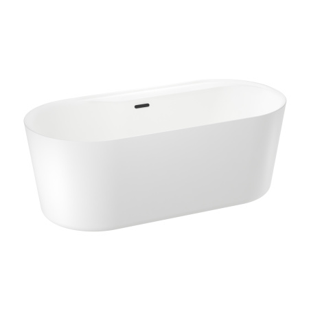 Акриловая ванна в наборе 4 в 1: отдельностоящая ванна, ножки, экран, слив-перелив Wellsee Vanille Joie 236501003