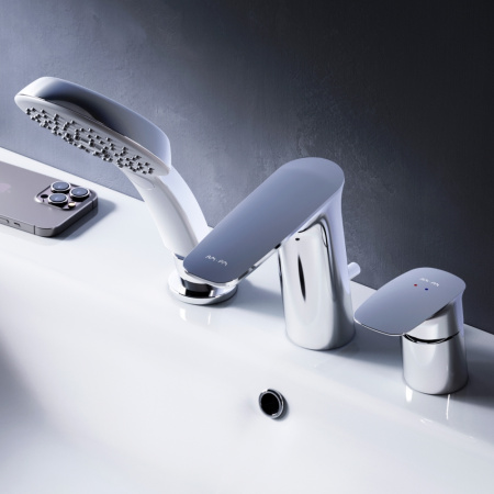 F50A01300 Inspire V2.0 Смеситель на борт ванны AM.PM, трёхсекционный, хром