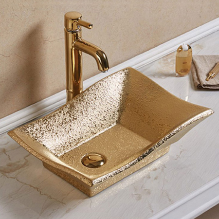 Раковина MELANA MLN- 7459SJ (золото)