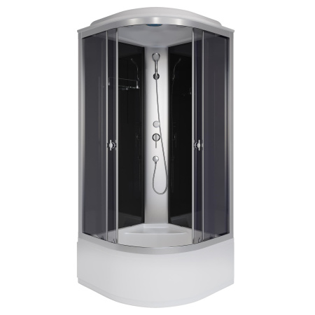 Душевая кабина Niagara Eco E100/40/TN (100х100х215) высокий поддон(40см),стекло тонированное,4 места