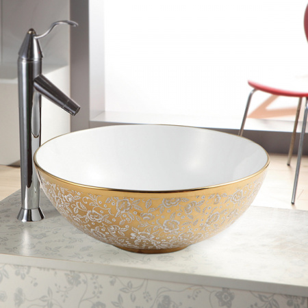 Раковина MELANA MLN-T4005-G23 (золото)