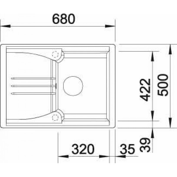 Кухонная мойка Blanco Enos 40 S (кофе) 515080