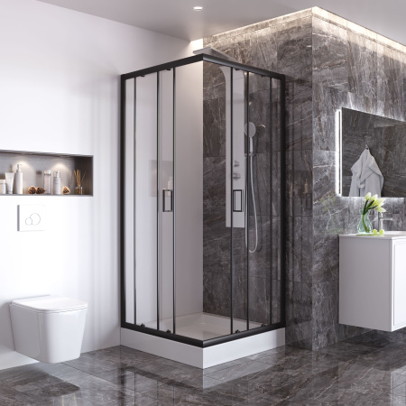 Душевой уголок Taliente TA-10102-1CB 100х100 стекло прозрачное 6 мм