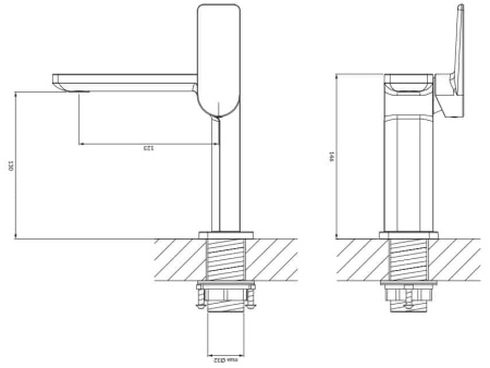 Смеситель для раковины OMNIRES Parma PM7410XCR