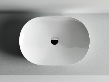Умывальник чаша накладная овальная Ceramicanova Element 600*415*135мм, Белый, CN5009