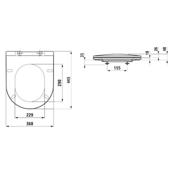 Унитаз подвесной с инсталляцией Laufen Pack Pro Rimless с сиденьем и клавишей 869966000000R