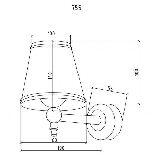 Светильник Boheme 755 Хром