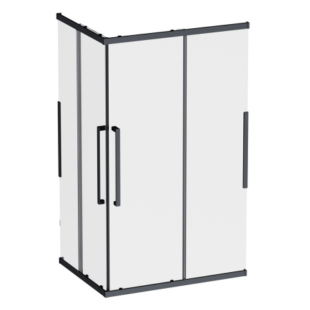 W84G-403-12090-BТ Душевое ограждение AM.PM Func Square Slide 120х90, черный, прозрачное