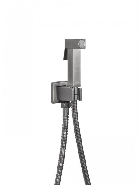 Смеситель встраиваемый с гигиеническим душем Hansberge H3070 Графит