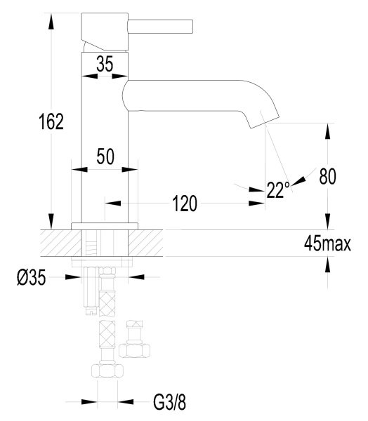 Смеситель для раковины OMNIRES Y Y1210NGL