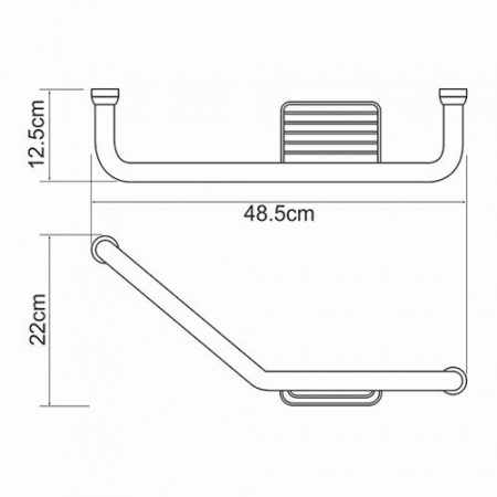 Поручень для ванны WasserKRAFT K-1077Right