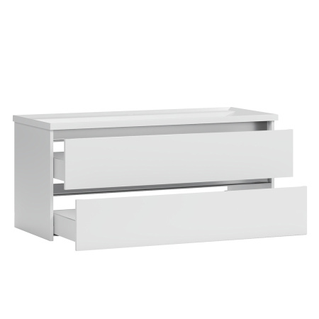 Тумба под умывальник Belux подвесная Фаворит 120-02, белый глянцевый