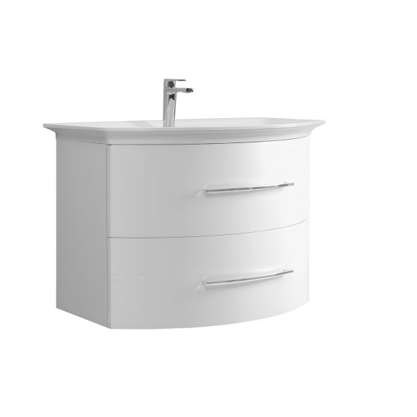 Тумба под умывальник Belux Версаль подвесная 80-02, белый глянцевый