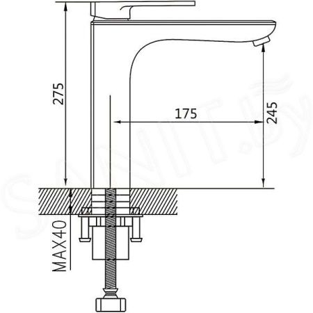 Смеситель для раковины Shevanik S8511H