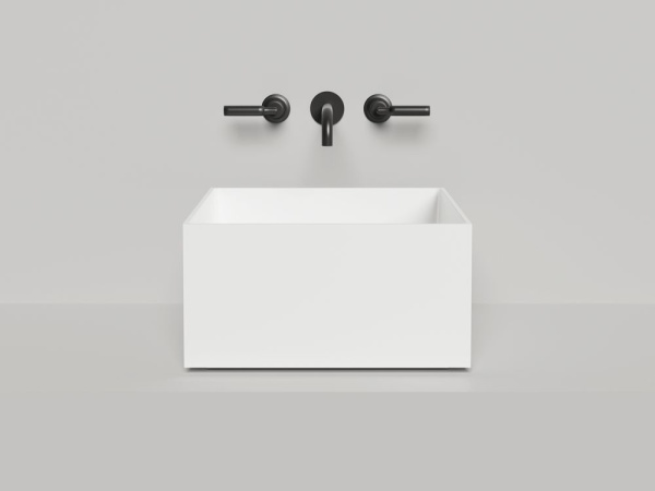 Раковина накладная Salini ARMONIA SQUARE 02 покраска по RAL полностью, 130522MF