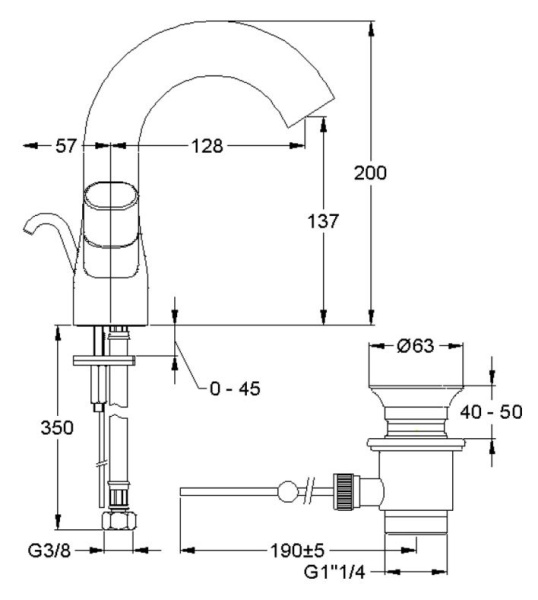 Смеситель для раковины Jacob Delafon Talan Oblo E10085-CP