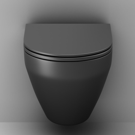 C701700MBSC Spirit V2.0 подвесной унитаз FlashClean с сиденьем микролифт, черн мат