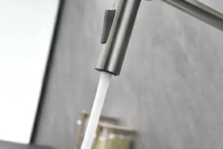 Смеситель для кухни Paulmark Barrel Ba214029-BS, брашированная нержавеющая сталь