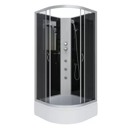 Душевая кабина Niagara Classic NG-3503-14BKG (80х80х200) средний поддон(26см),стекло тонированное