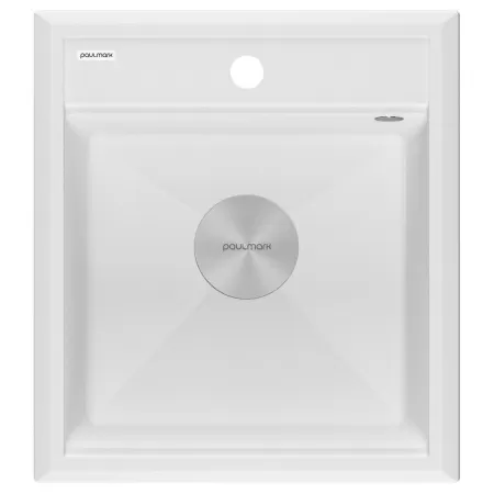 Мойка Paulmark STEPIA 45 PM114651-WH 510х460х200 мм, IT-GRANIT, белый