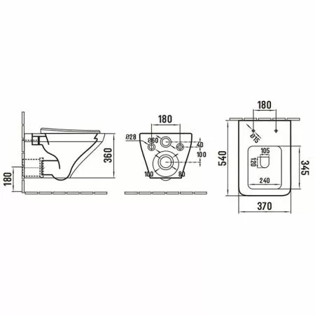 Унитаз с инсталляцией WeltWasser AMBERG 497 + HOFBACH 004 GL-WT + AMBERG RD-MT CR