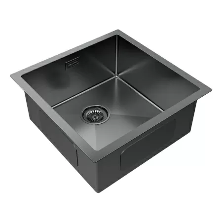 Мойка Paulmark GERBERG 44 UNI PM254444-GM 440х440х200 мм, нержавеющая сталь, вороненая сталь