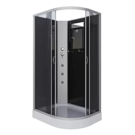 Душевая кабина Niagara Classic NG-3512-14LBKG (120х80х200) низкий поддон(13см),стекло тонированное,3 места