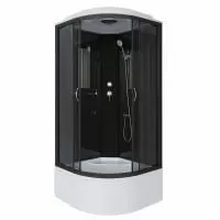 Душевая кабина Niagara Classic NG-6508-14 (90х90х215) высокий поддон(40см),черный,стекло тонированное