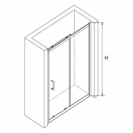 Душевая дверь RGW Passage PA-14 100 см (98-102) 41081410-11, стекло прозрачное