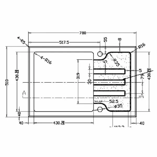 Мойка со стеклом ZorG GL 7851 black